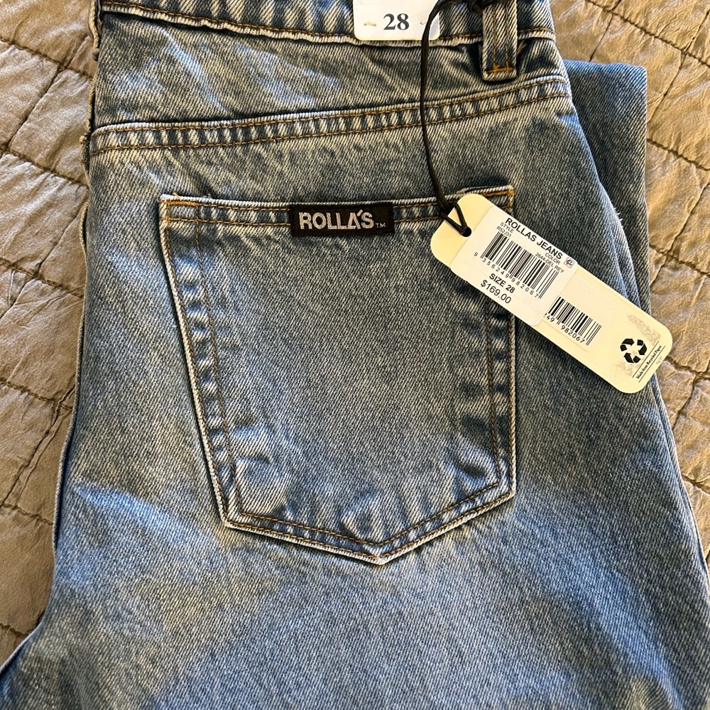 ROLLA'S Light Wash High-Rise Denim Jeans